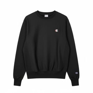 Champion Men's Classic Black Crewneck Sweater